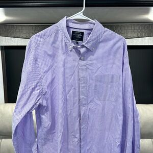 Charles Tyrwhitt Men’s Button Up Shirt XL Slim Fit Gingham